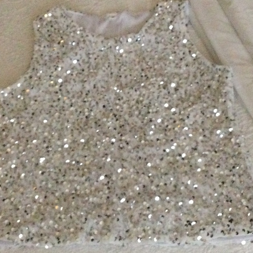 Never worn, brand new, sequin top